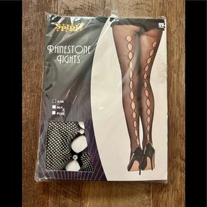 NWT Rhinestone Costume Tights